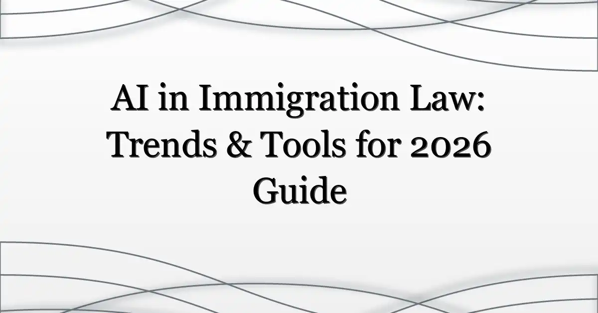 AI in Immigration Law: Trends & Tools for 2026 Guide