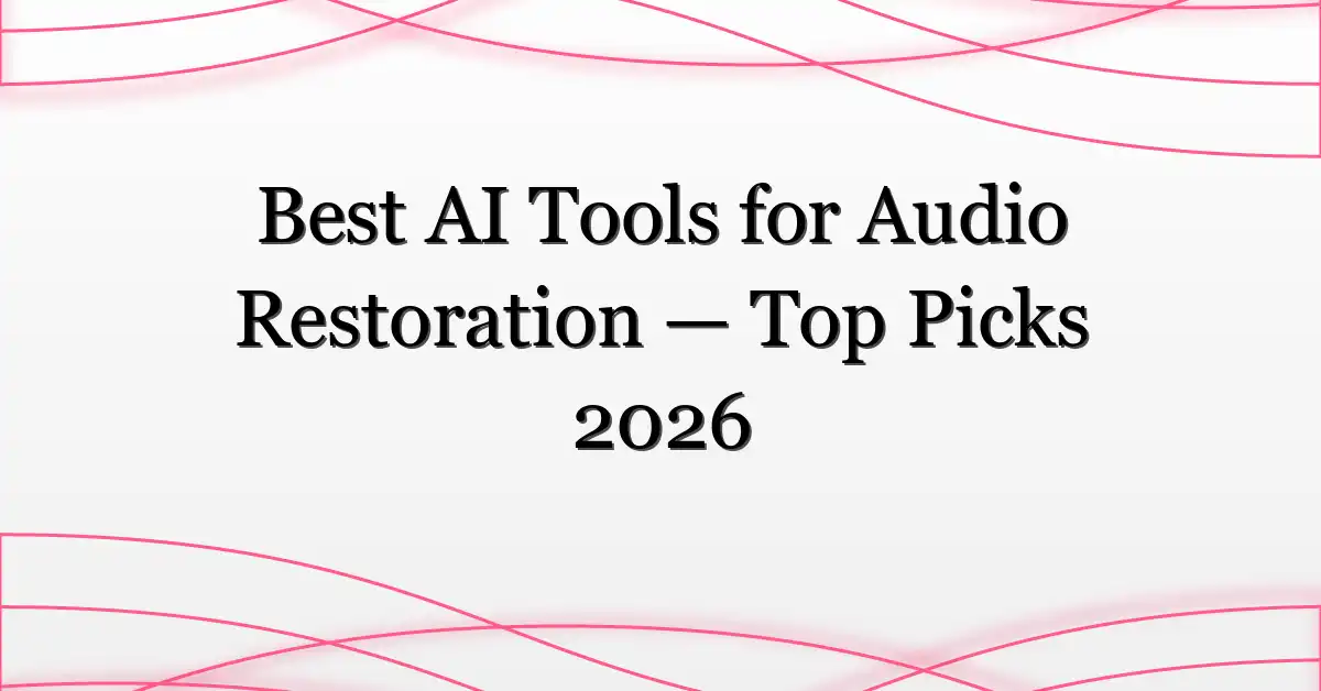 Best AI Tools for Audio Restoration — Top Picks 2026