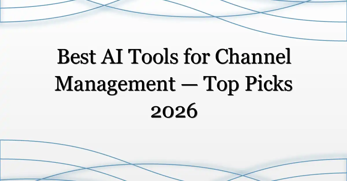 Best AI Tools for Channel Management — Top Picks 2026