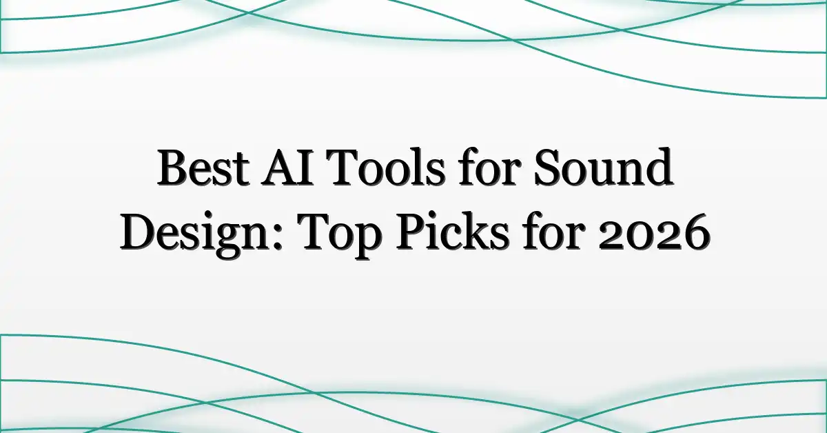 Best AI Tools for Sound Design: Top Picks for 2026