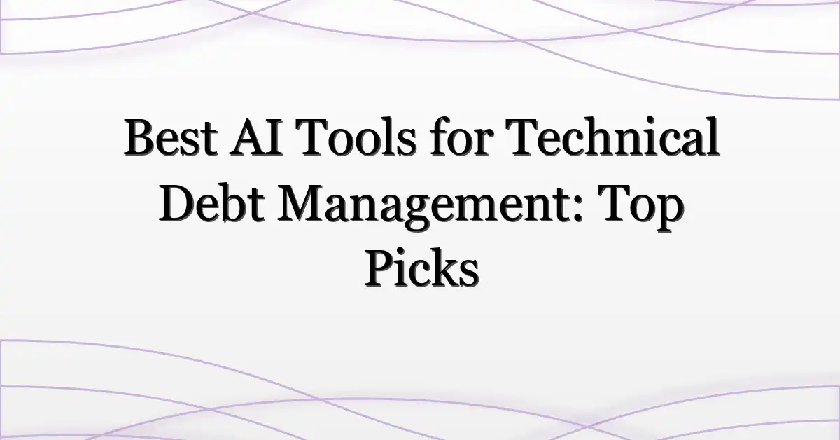 Best AI Tools for Technical Debt Management: Top Picks