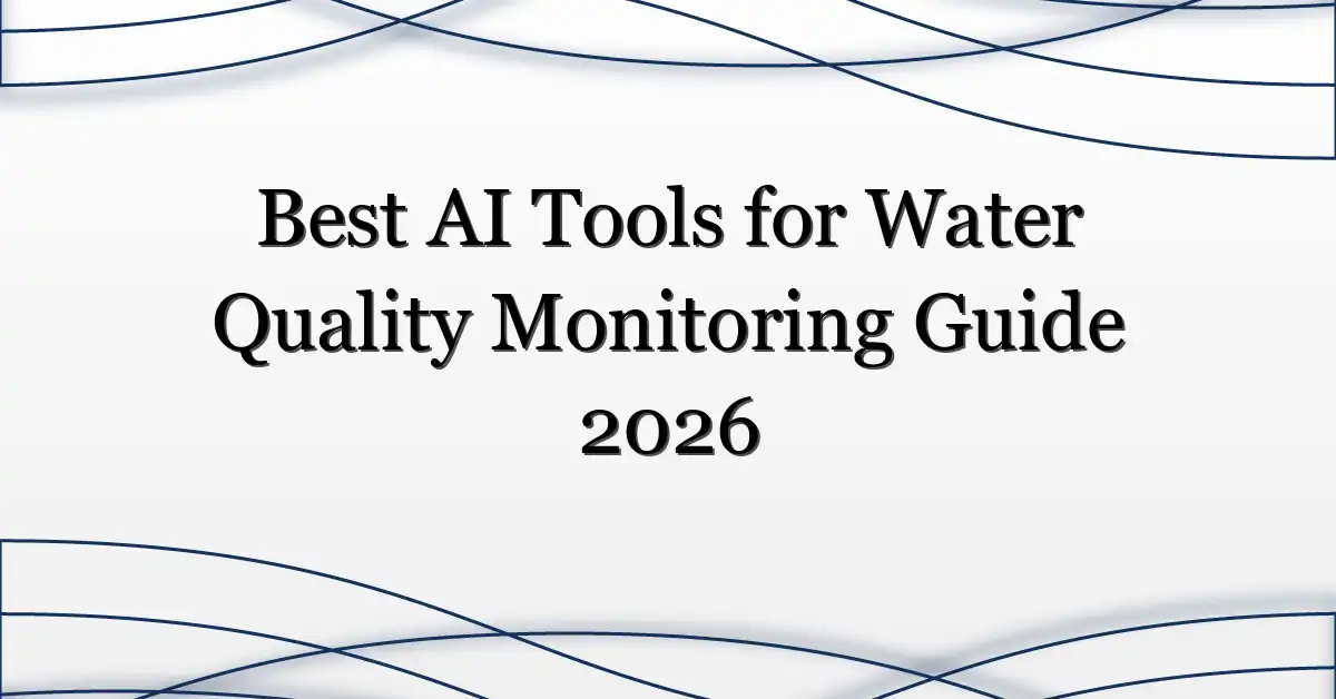 Best AI Tools for Water Quality Monitoring Guide 2026