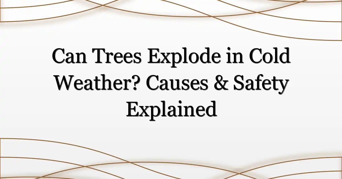 Can Trees Explode in Cold Weather? Causes & Safety Explained