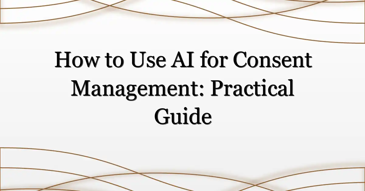 How to Use AI for Consent Management: Practical Guide