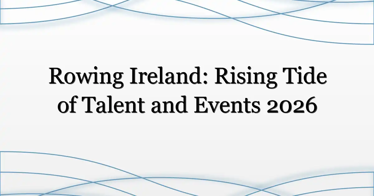 Rowing Ireland: Rising Tide of Talent and Events 2026