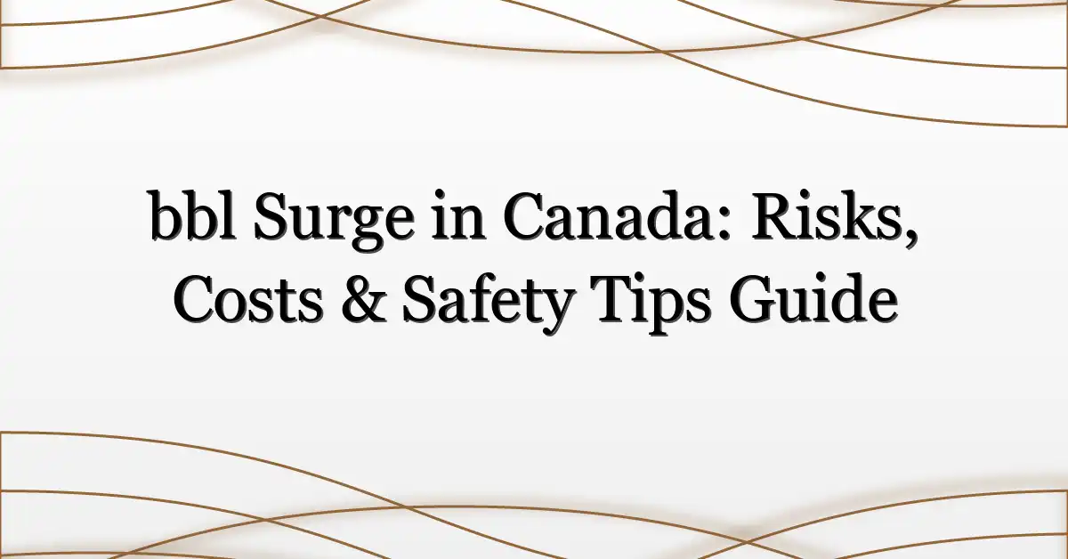 bbl Surge in Canada: Risks, Costs & Safety Tips Guide