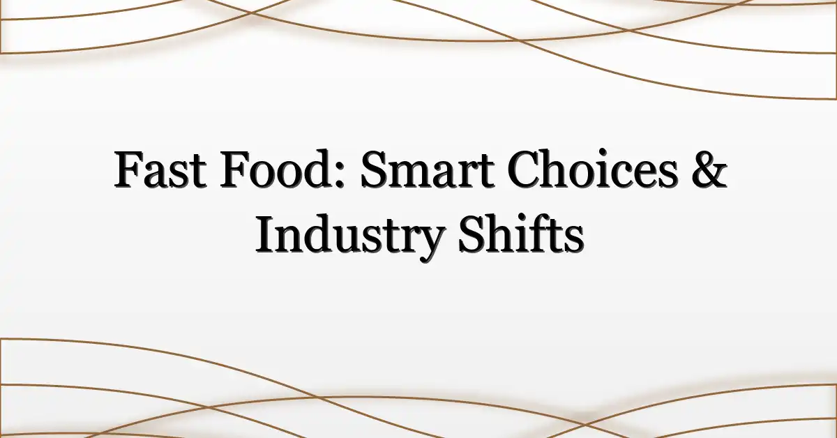 Fast Food: Smart Choices & Industry Shifts