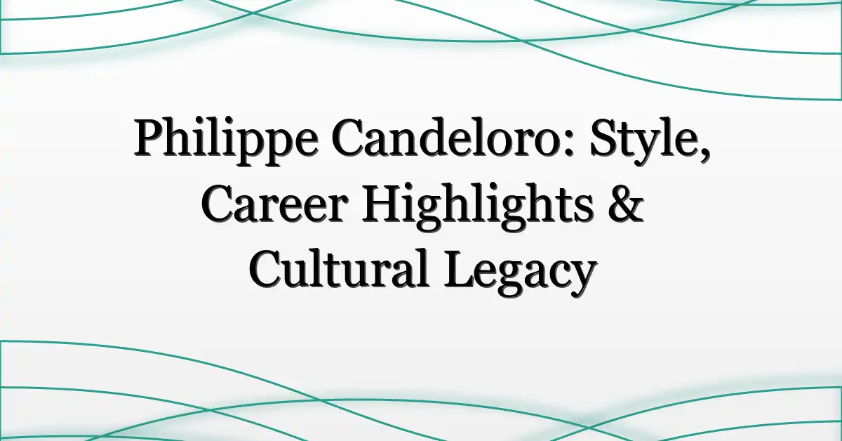 Philippe Candeloro: Style, Career Highlights & Cultural Legacy