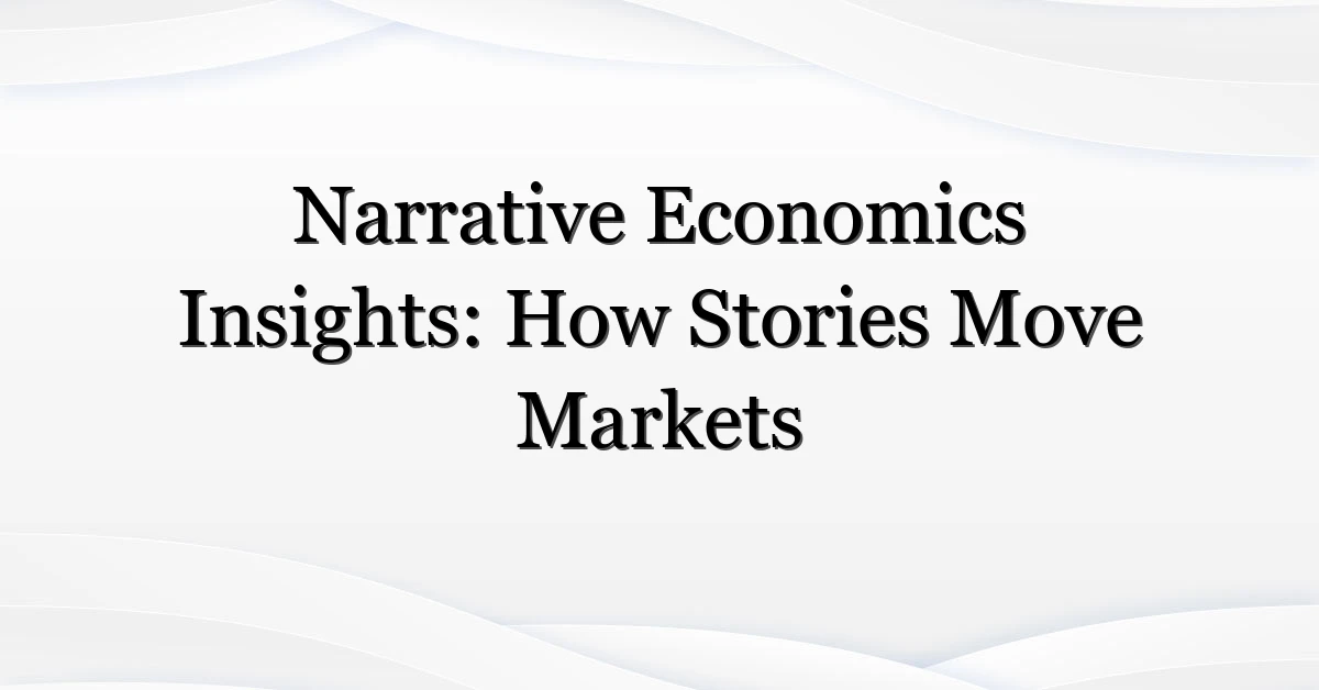 Narrative Economics Insights: How Stories Move Markets