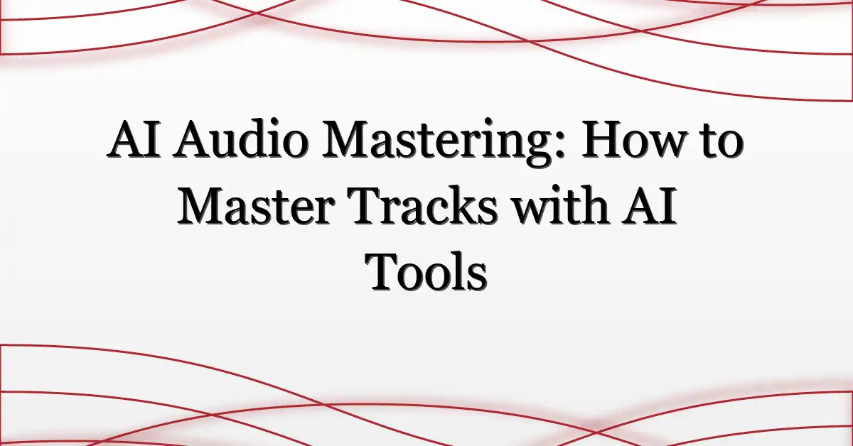AI Audio Mastering: How to Master Tracks with AI Tools