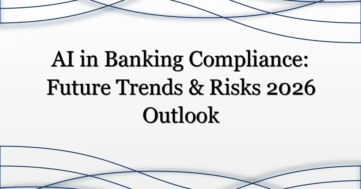 AI in Banking Compliance: Future Trends & Risks 2026 Outlook