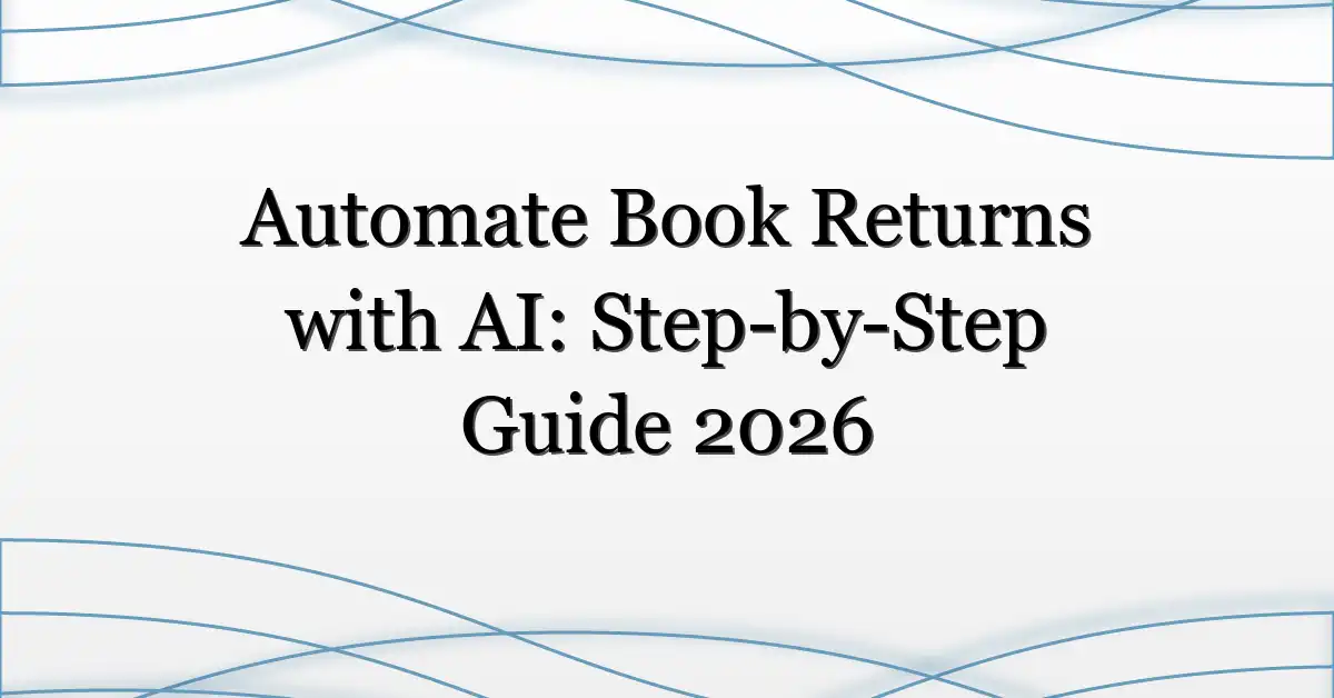 Automate Book Returns with AI: Step-by-Step Guide 2026