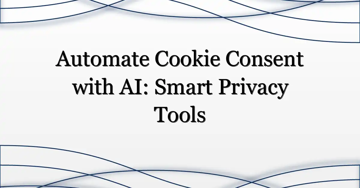 Automate Cookie Consent with AI: Smart Privacy Tools
