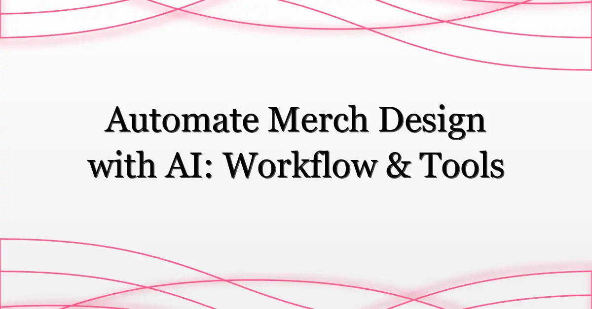 Automate Merch Design with AI: Workflow & Tools