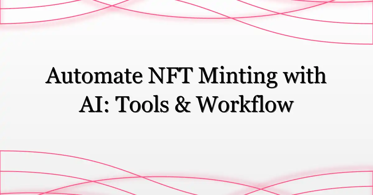 Automate NFT Minting with AI: Tools & Workflow