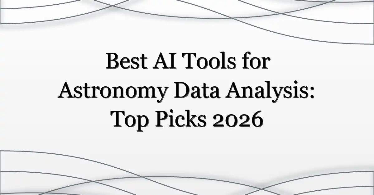 Best AI Tools for Astronomy Data Analysis: Top Picks 2026