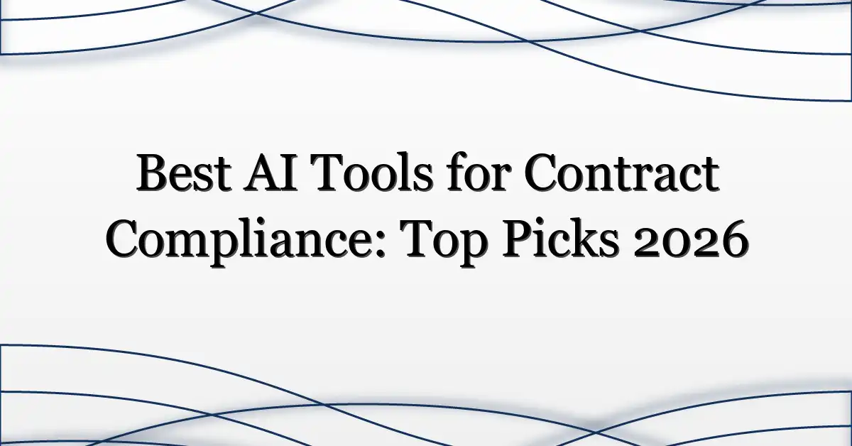 Best AI Tools for Contract Compliance: Top Picks 2026