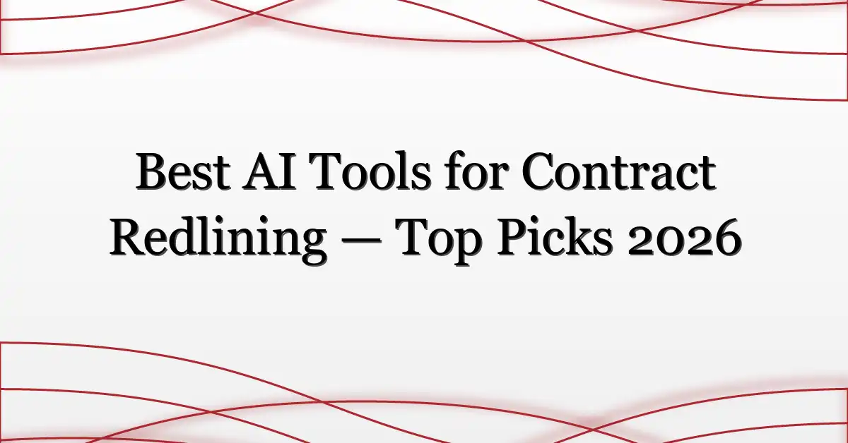 Best AI Tools for Contract Redlining — Top Picks 2026