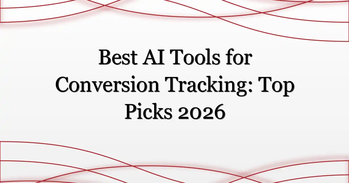 Best AI Tools for Conversion Tracking: Top Picks 2026