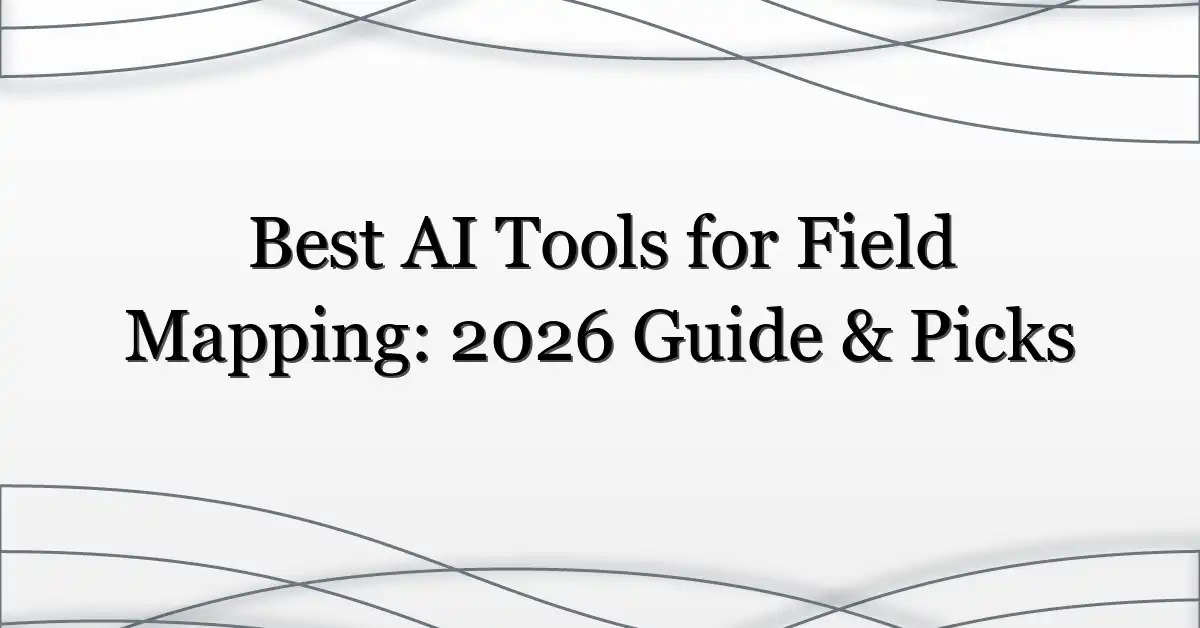 Best AI Tools for Field Mapping: 2026 Guide & Picks