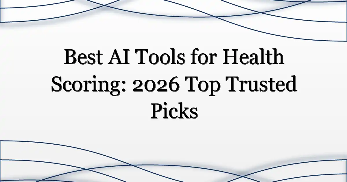 Best AI Tools for Health Scoring: 2026 Top Trusted Picks