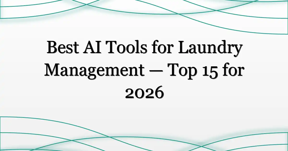 Best AI Tools for Laundry Management — Top 15 for 2026