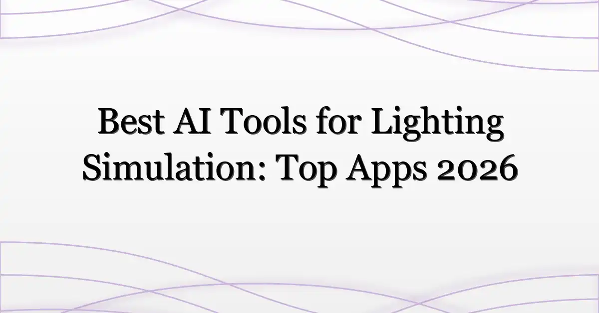 Best AI Tools for Lighting Simulation: Top Apps 2026