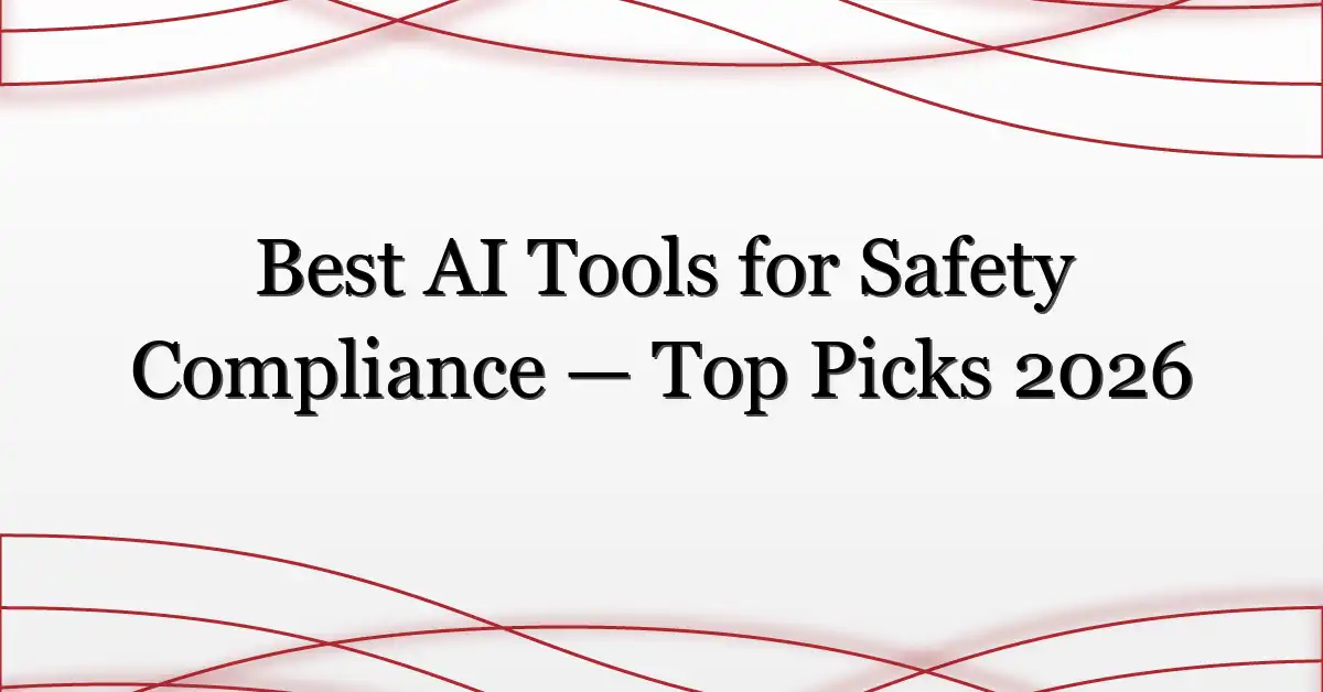 Best AI Tools for Safety Compliance — Top Picks 2026