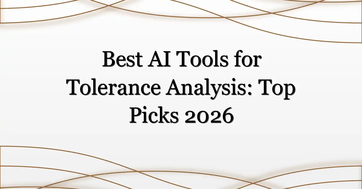 Best AI Tools for Tolerance Analysis: Top Picks 2026