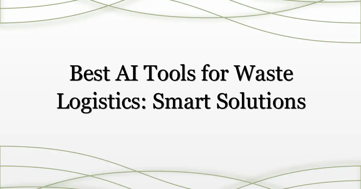 Best AI Tools for Waste Logistics: Smart Solutions