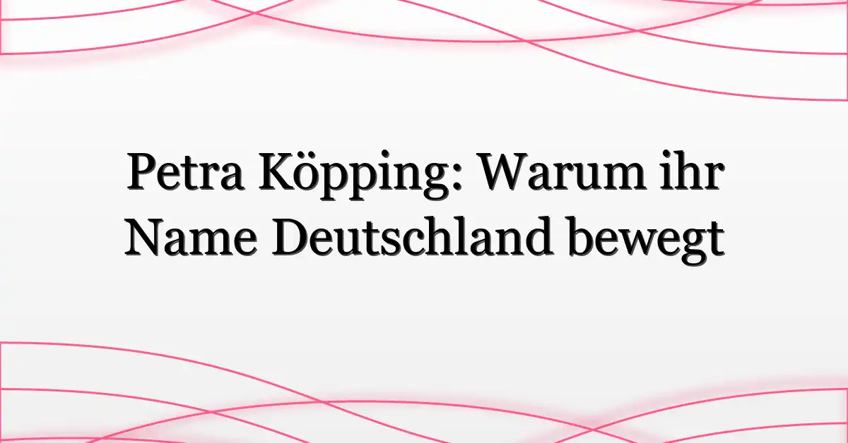 Petra Köpping: Warum ihr Name Deutschland bewegt