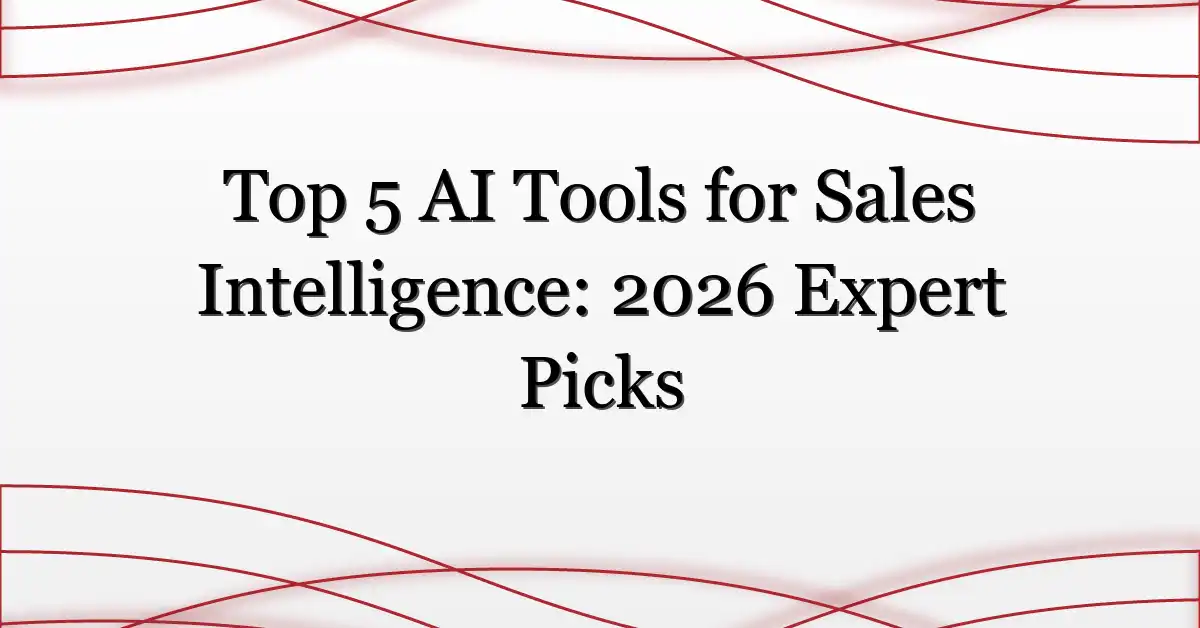 Top 5 AI Tools for Sales Intelligence: 2026 Expert Picks