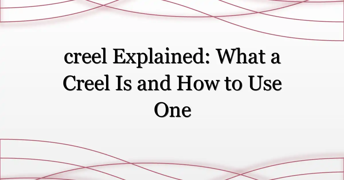 creel Explained: What a Creel Is and How to Use One