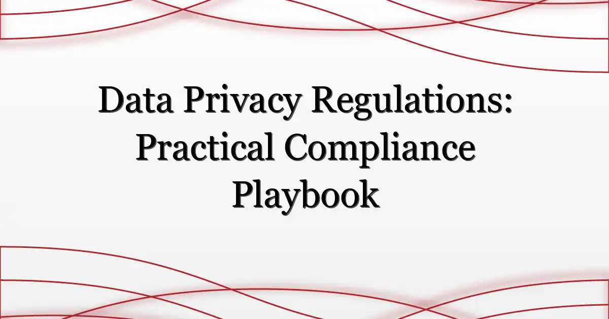 Data Privacy Regulations: Practical Compliance Playbook