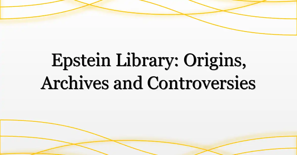 Epstein Library: Origins, Archives and Controversies