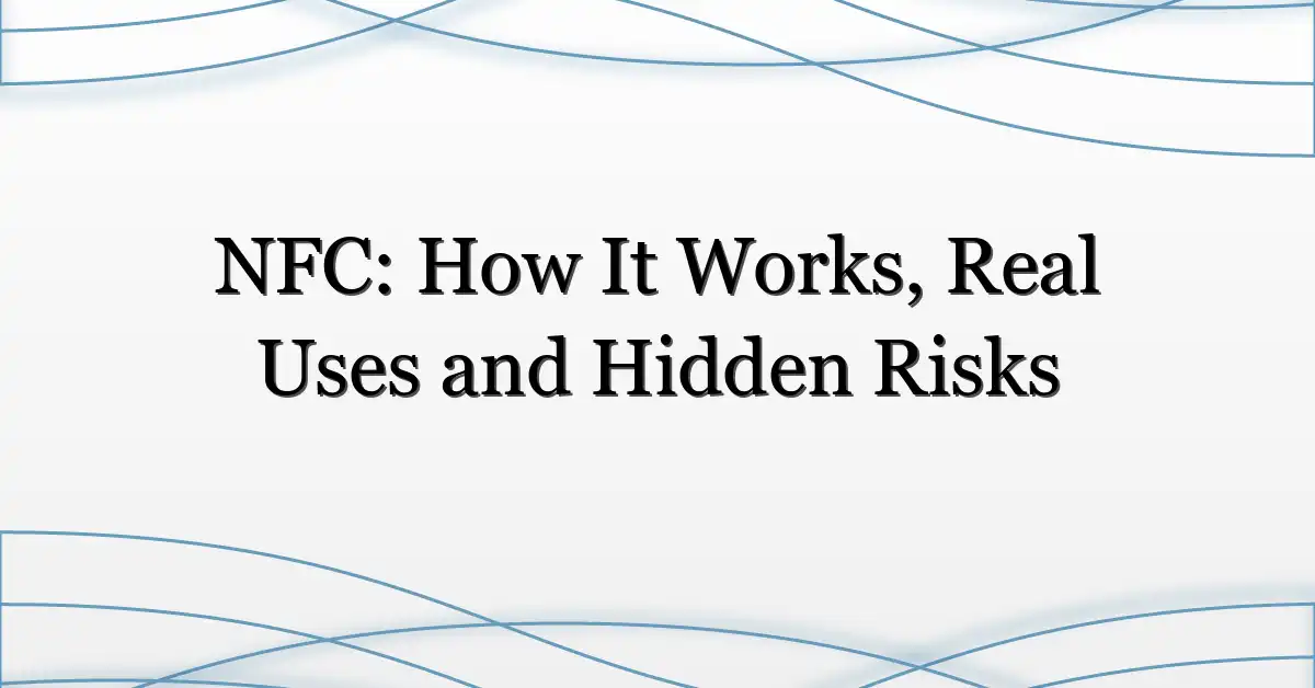 NFC: How It Works, Real Uses and Hidden Risks