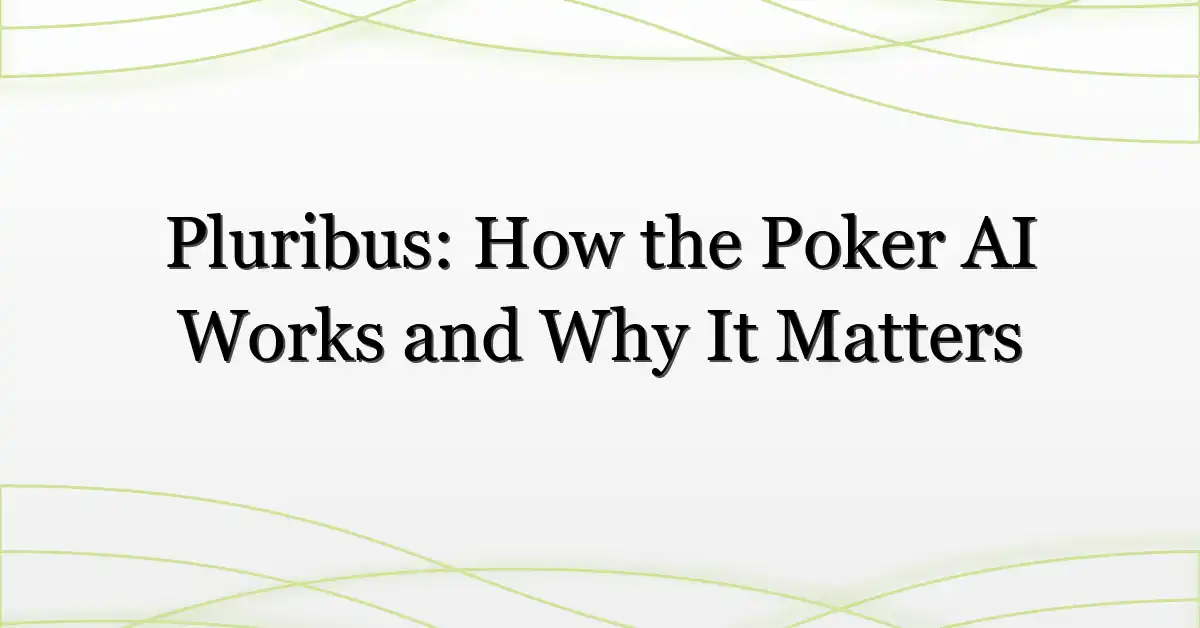 Pluribus: How the Poker AI Works and Why It Matters