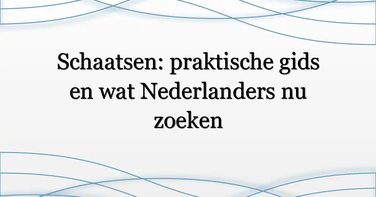 Schaatsen: praktische gids en wat Nederlanders nu zoeken
