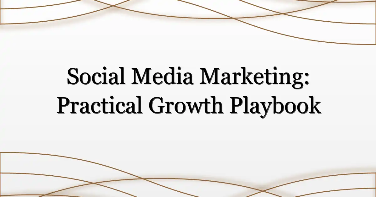 Social Media Marketing: Practical Growth Playbook