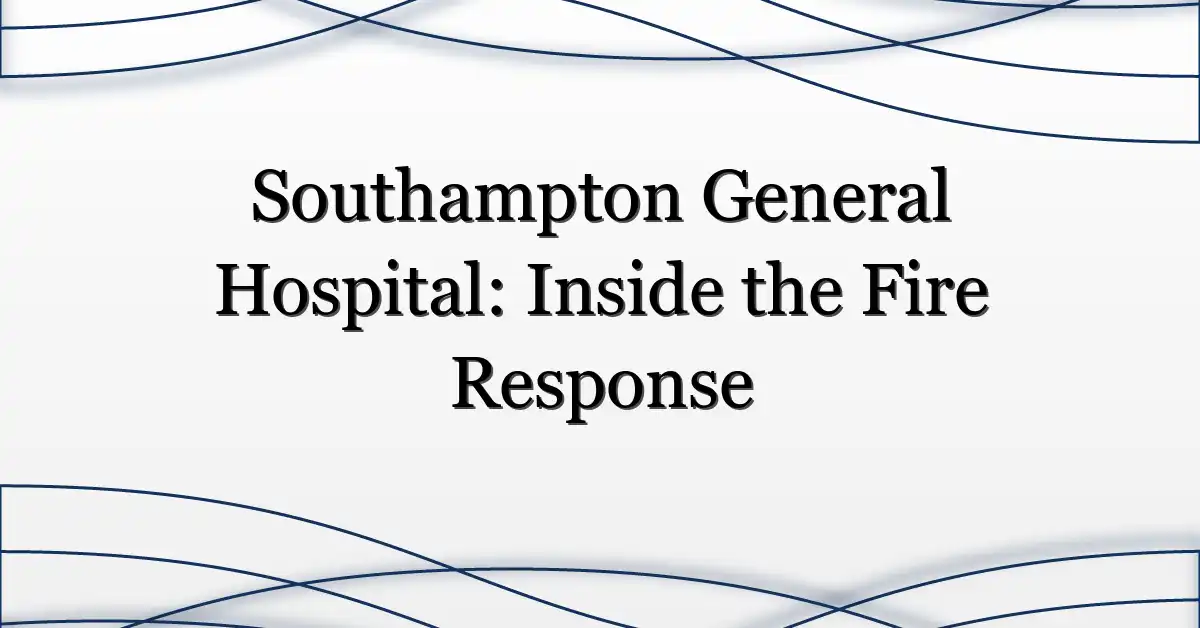 Southampton General Hospital: Inside the Fire Response