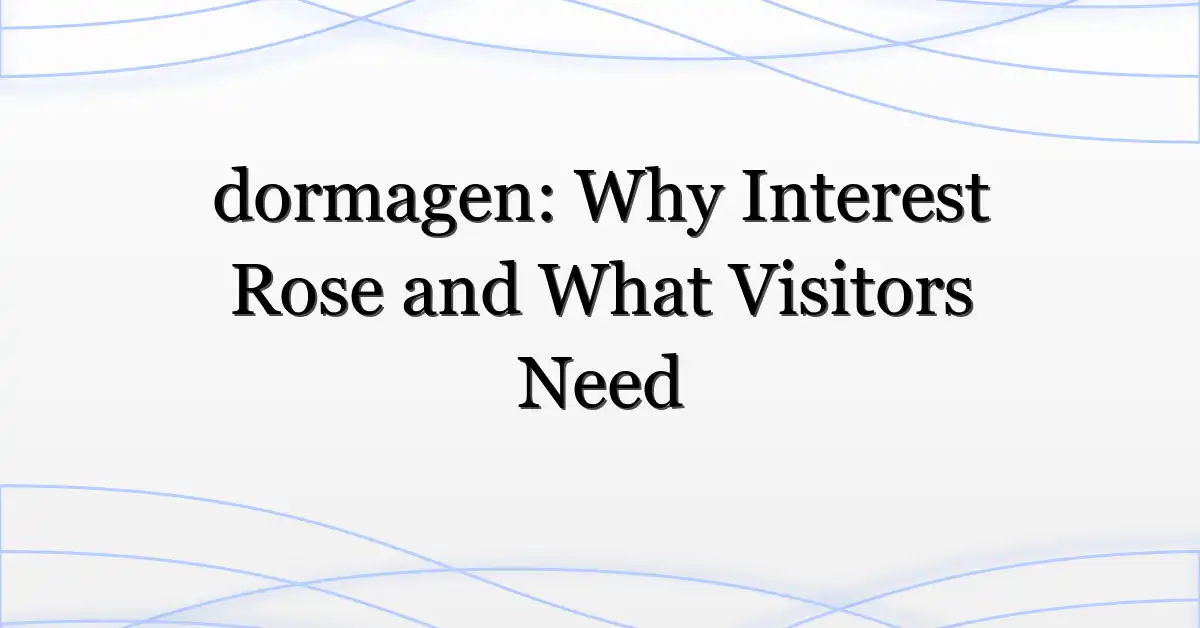 dormagen: Why Interest Rose and What Visitors Need