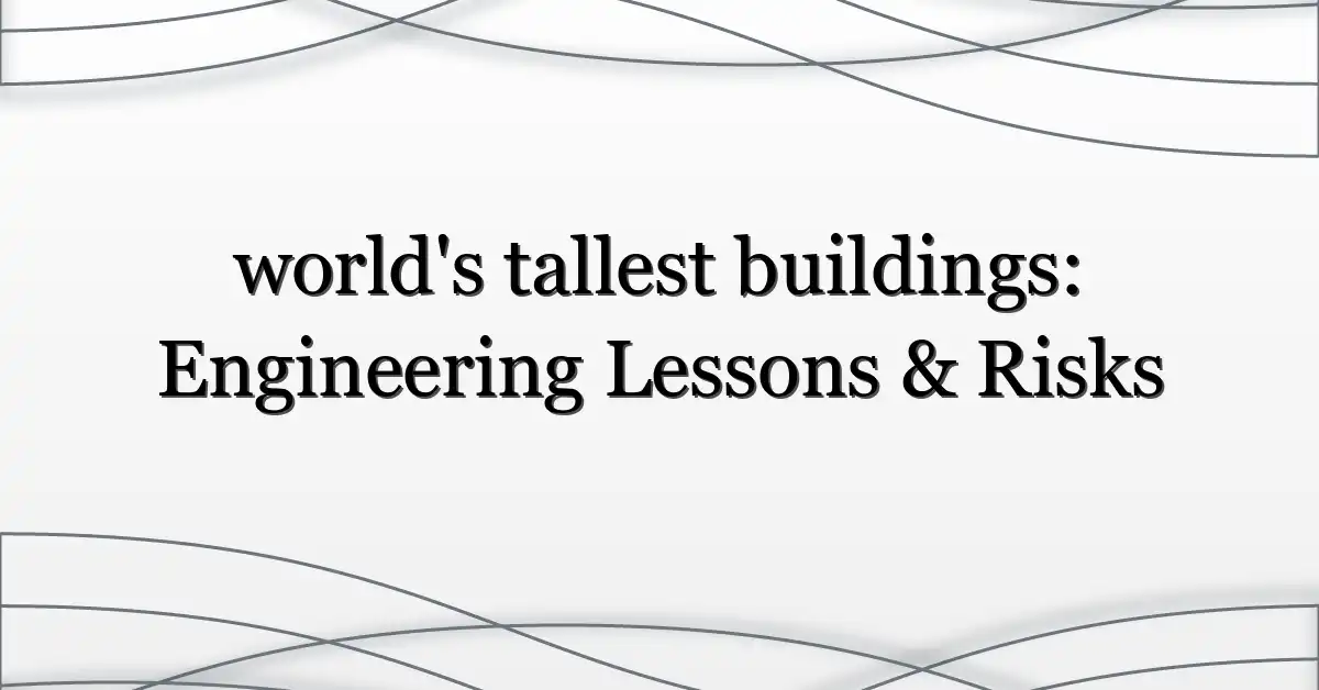 world’s tallest buildings: Engineering Lessons & Risks